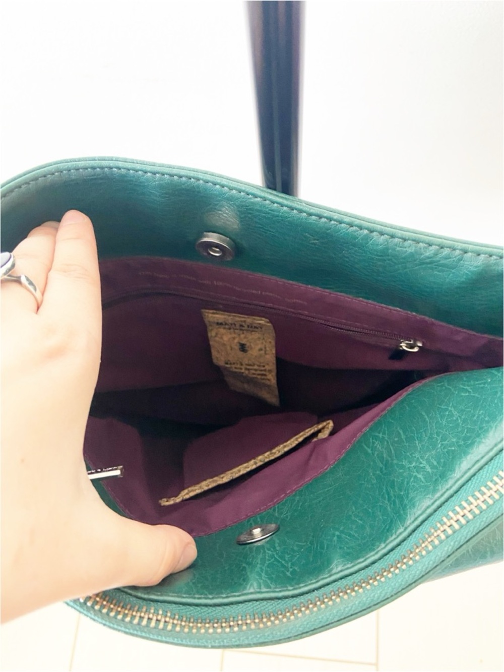 Matt & Nat Green Shoulder Bag - Picture 5 of 7